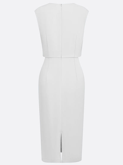María™ | Vestido Midi Elegante con Drapeado