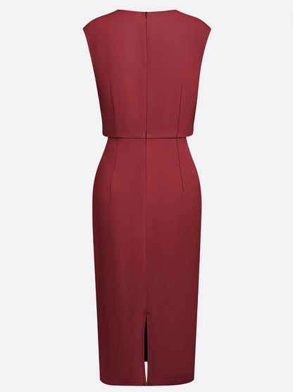 María™ | Vestido Midi Elegante con Drapeado