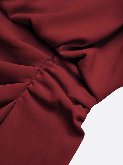 María™ | Vestido Midi Elegante con Drapeado
