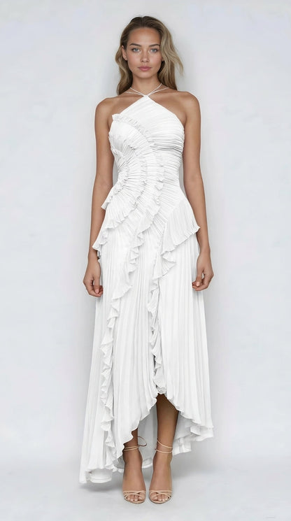 Isadora | Vestido Halter de Volantes – Edición Limitada