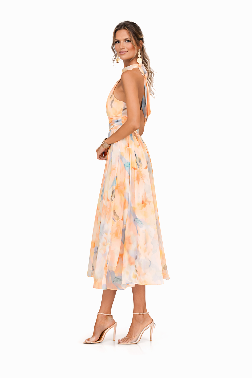 Esther™ | Vestido Halter con Estampado Acuarela