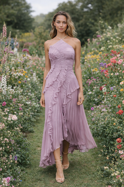 Isadora | Vestido Halter de Volantes – Edición Limitada