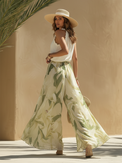 Lysandra™ | Conjunto Fluido Elegante con Estampado Floral
