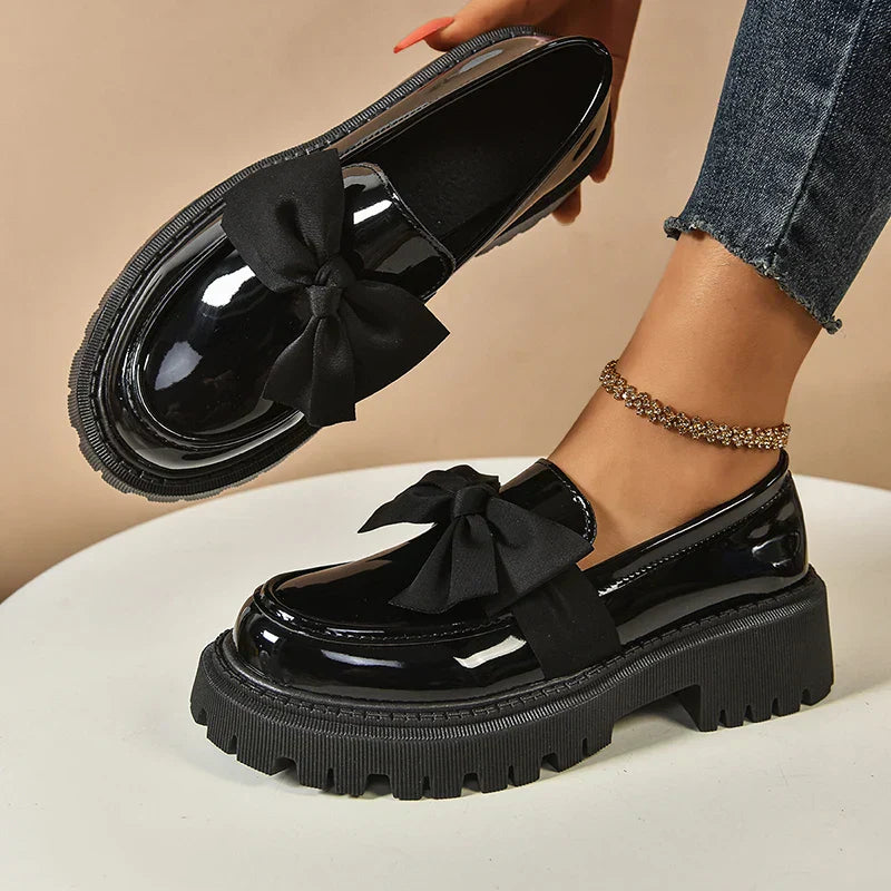 Garisa™ | Mocasines Plataforma Trendy con Lazo Chic
