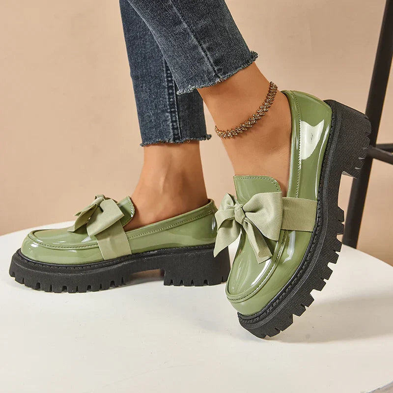 Garisa™ | Mocasines Plataforma Trendy con Lazo Chic