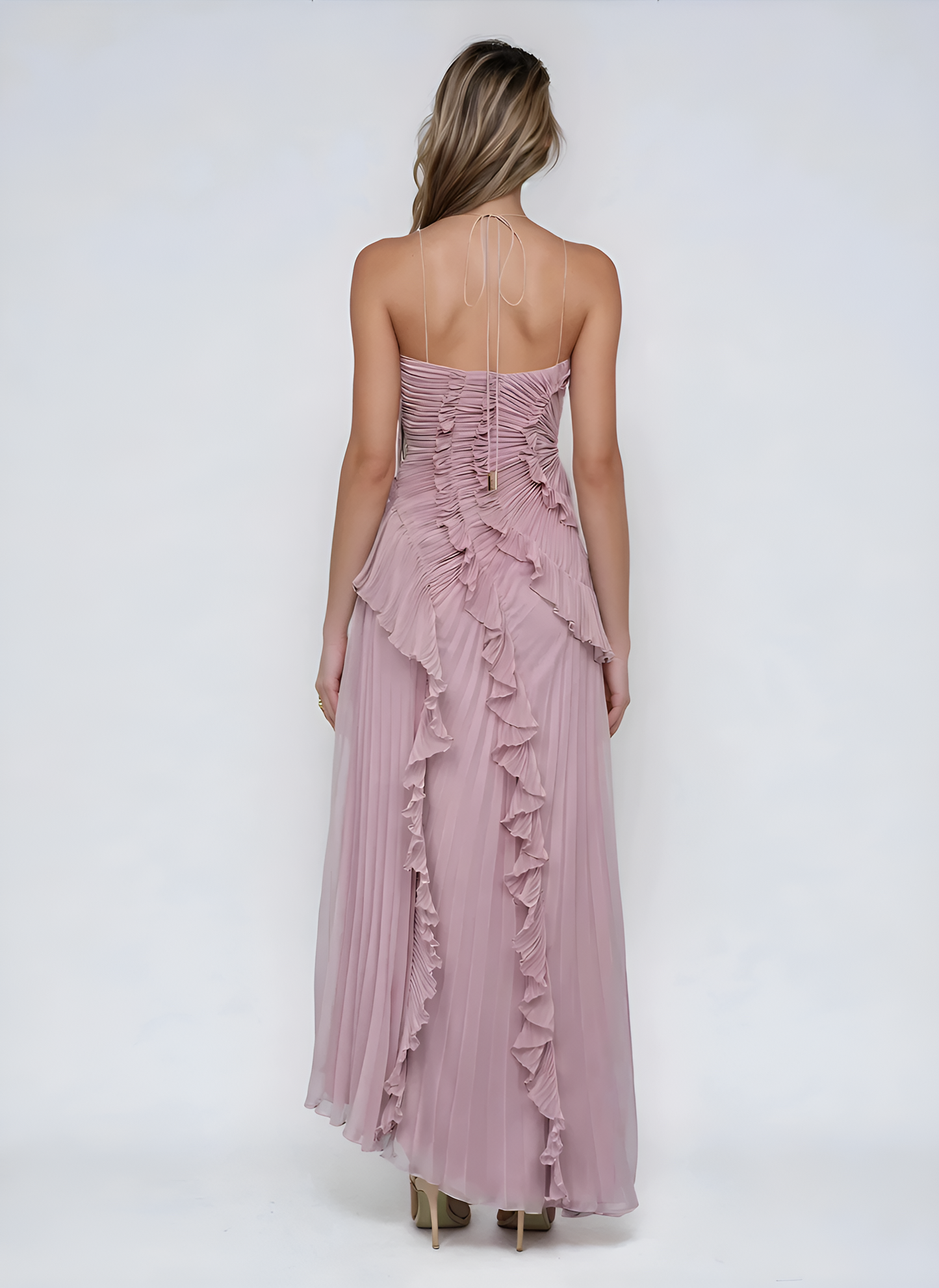 Isadora | Vestido Halter de Volantes – Edición Limitada