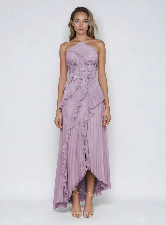 Isadora | Vestido Halter de Volantes – Edición Limitada