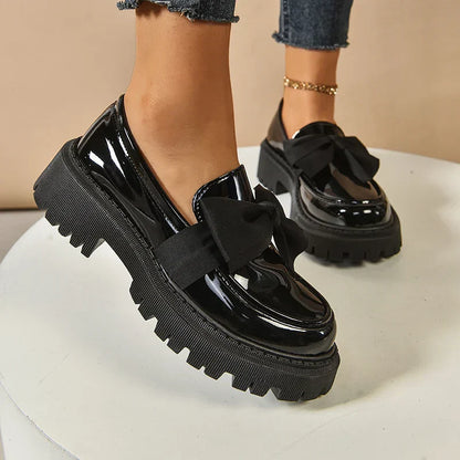 Garisa™ | Mocasines Plataforma Trendy con Lazo Chic