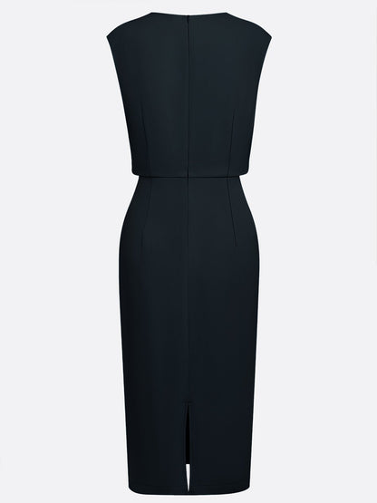 María™ | Vestido Midi Elegante con Drapeado