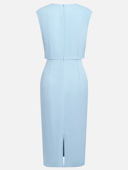 María™ | Vestido Midi Elegante con Drapeado