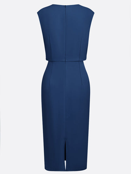 María™ | Vestido Midi Elegante con Drapeado