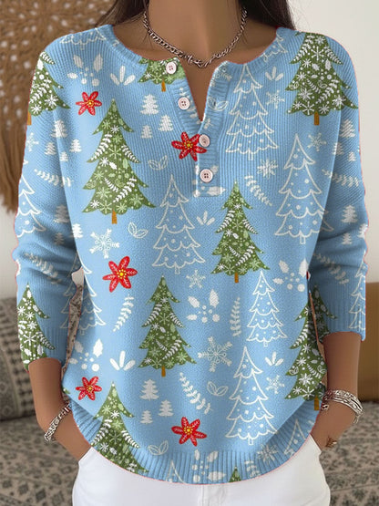 Edith Jersey de Navidad con Botones