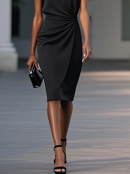 María™ | Vestido Midi Elegante con Drapeado